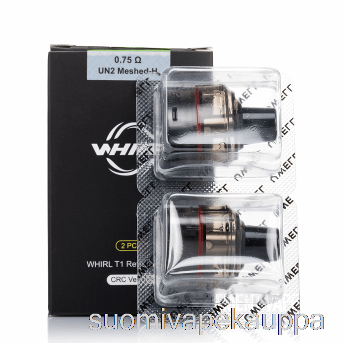 Vape Box Uwell Whirl T1 Vaihtokotelot 0,75 Ohm Un2 Meshed-h Pods